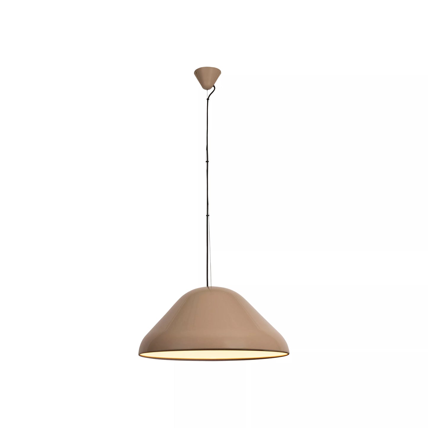 Lucide ANDRES - Pendant light - Ø 56 cm - 1xE27 - Taupe | Vibes