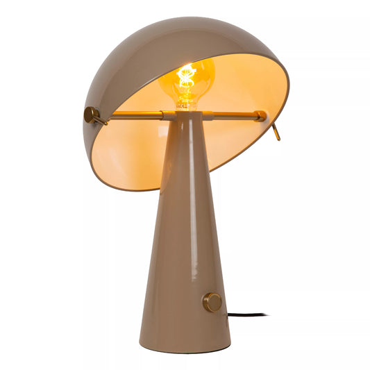 Lucide BARONE - Table lamp - Ø 38 cm - 1xE27 - Taupe | Vibes