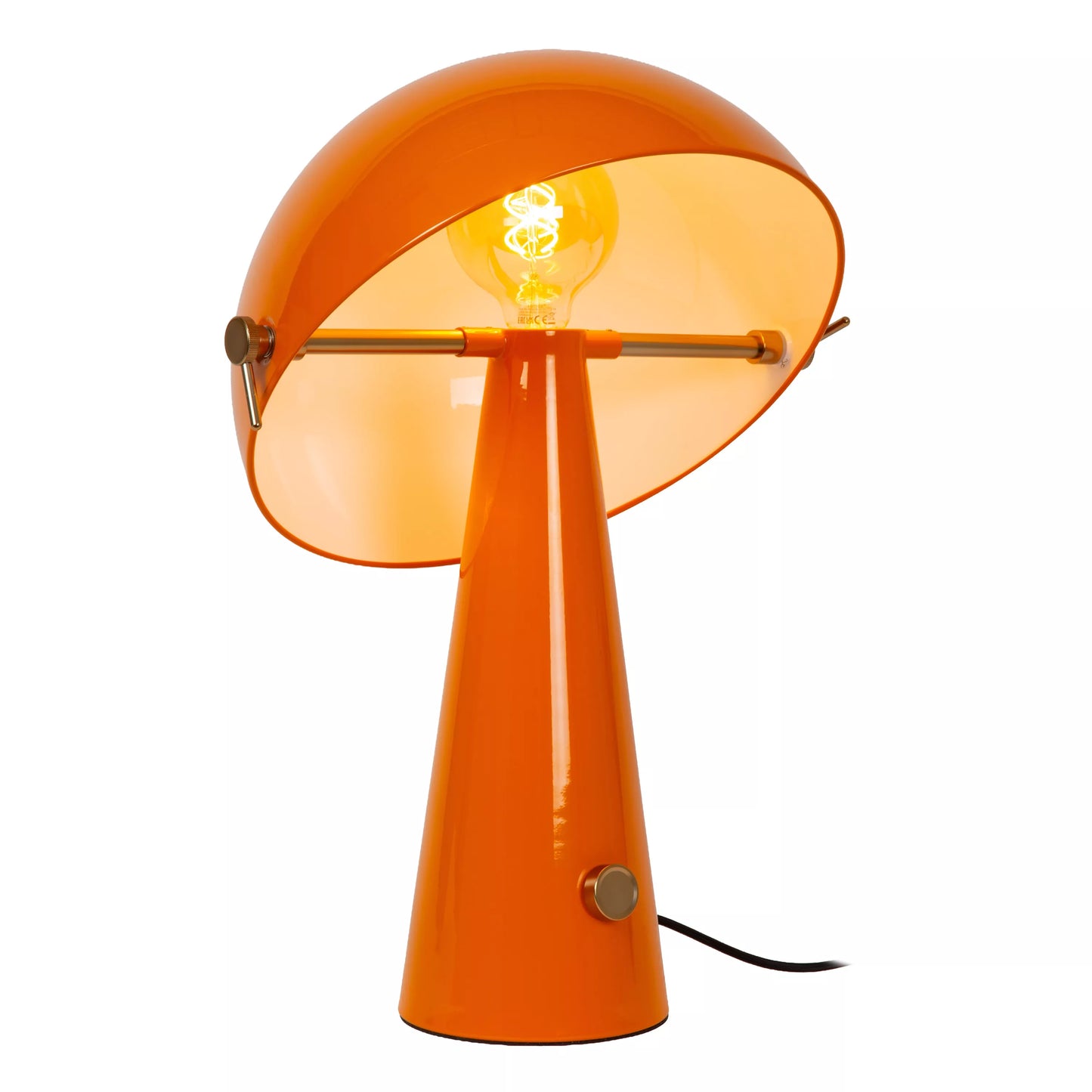 Lucide BARONE - Table lamp - Ø 38 cm - 1xE27 - Orange | Vibes
