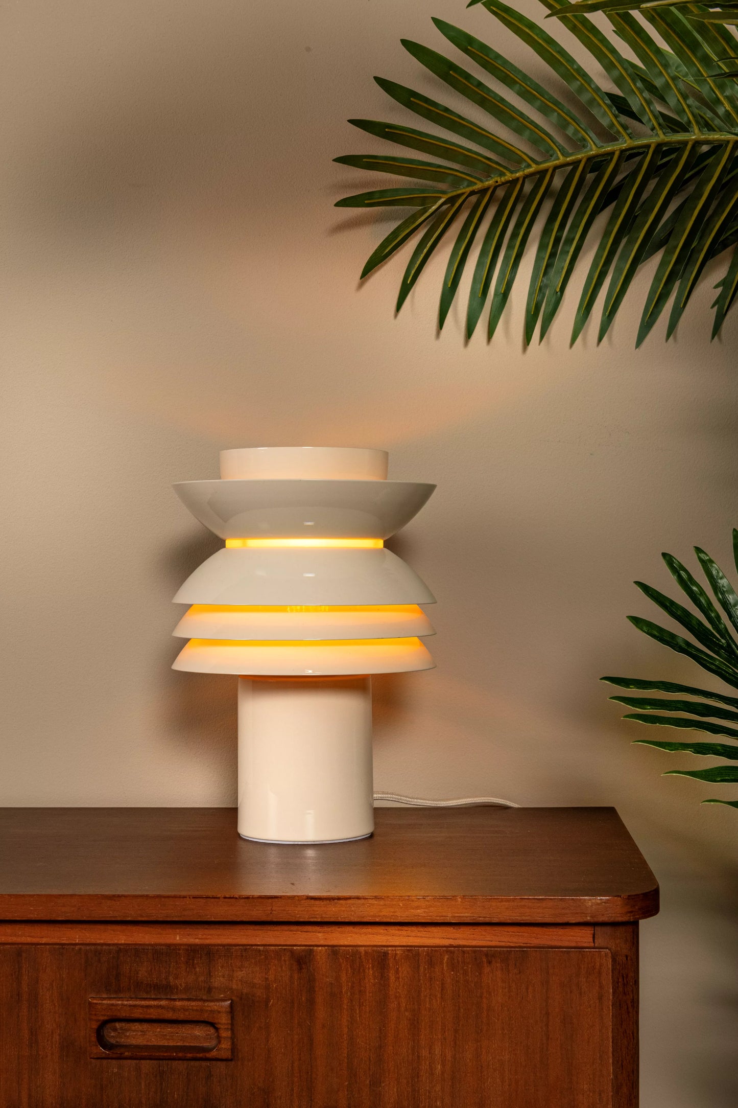 Lucide YINDRA - Table lamp - Ø 17,5 cm - 1xE27 - Cream | Vibes