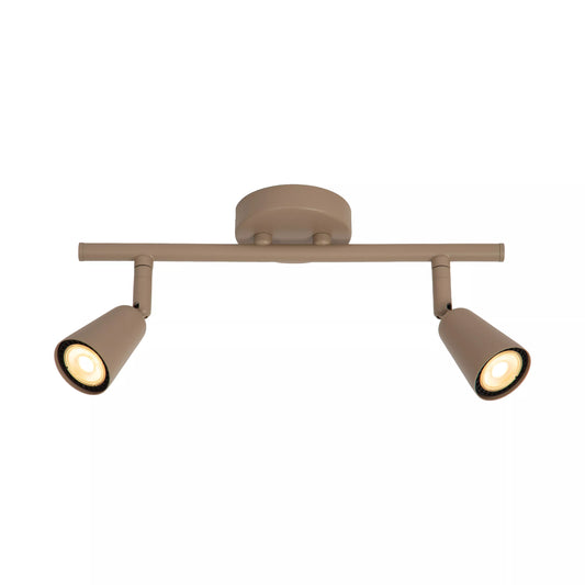 Lucide TIANA - Wall spotlight / Wall light - 2xGU10 - Taupe | Essential