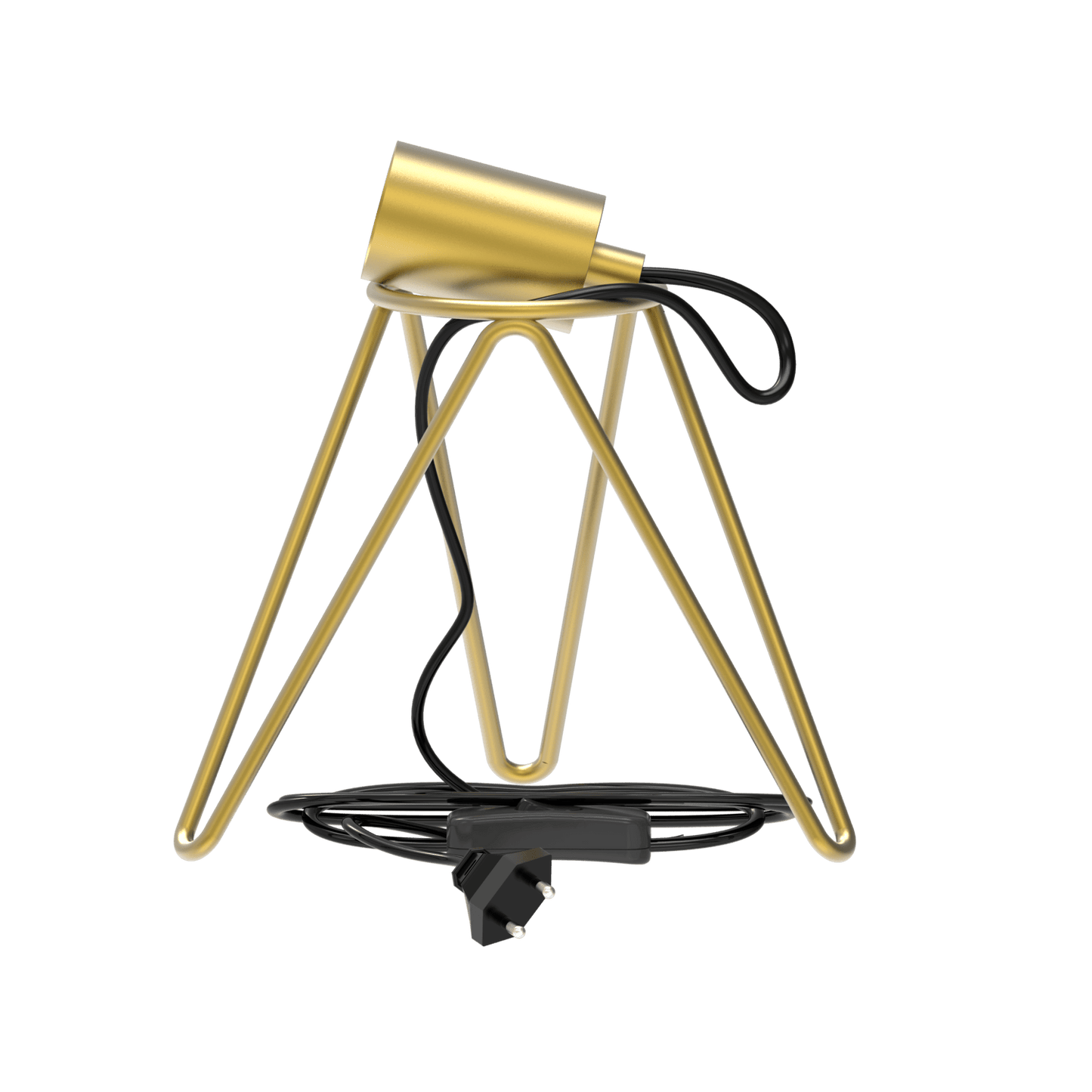 Calex Table Fixture Tripod - E27 - Gold