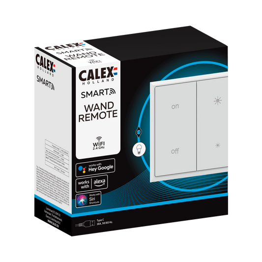 Calex Smart Wall Switch Wireless - Surface-mounted - Rechargeable