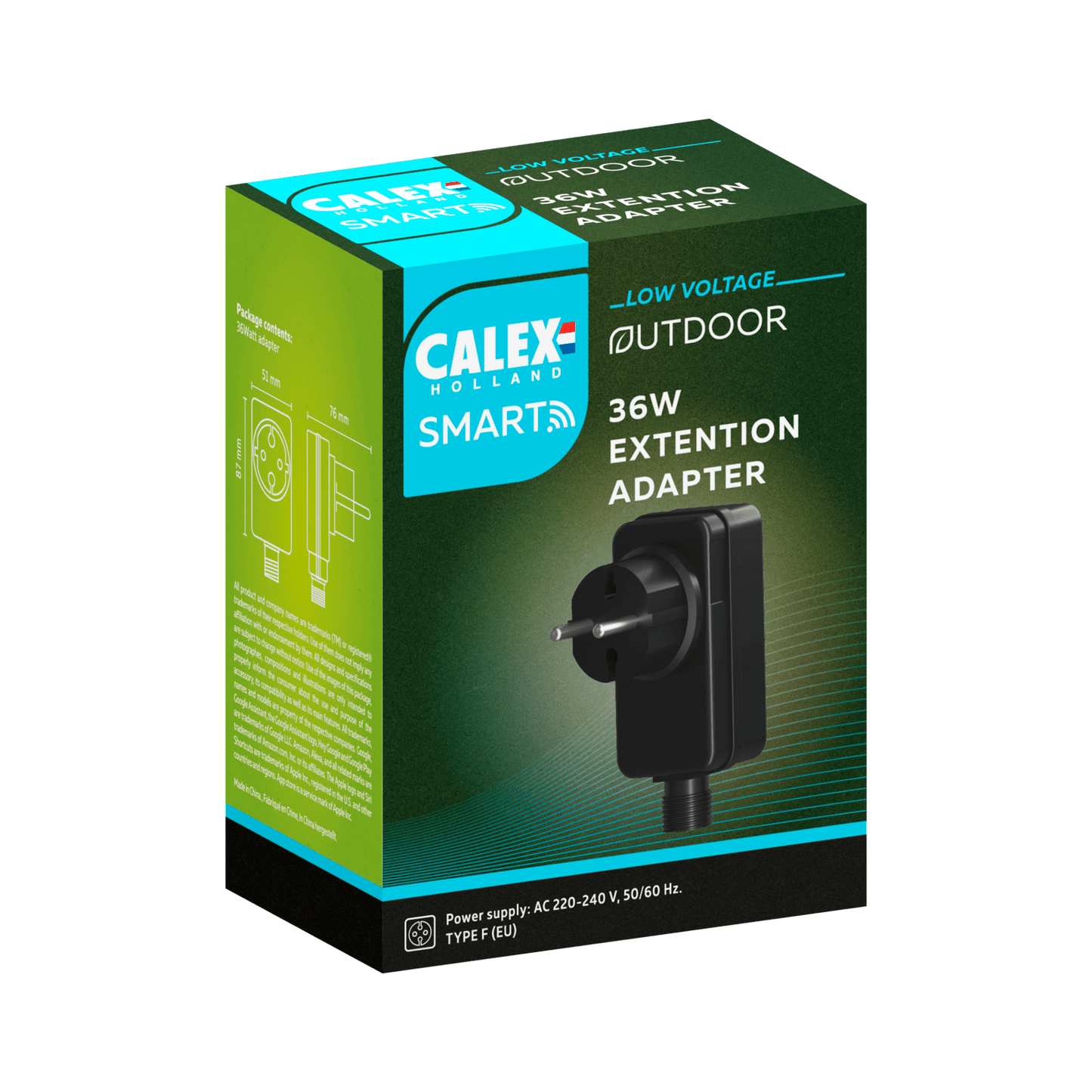 Calex Smart Outdoor Adapter - 36W - Black