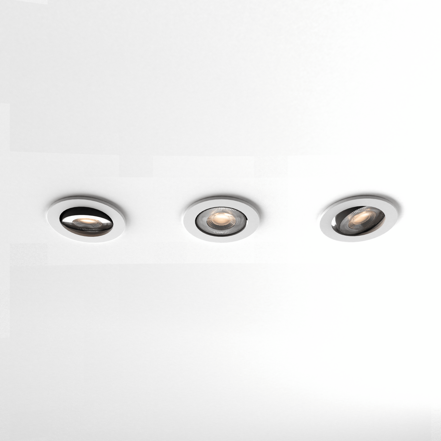 Calex Smart LED Recessed Spotlights - 3 pieces - Warm White - White