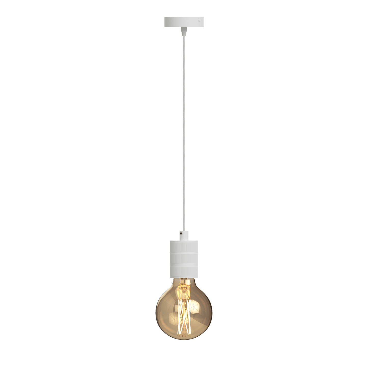 Calex Pendant Light - E27 - White - Excluded Light Source