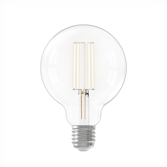 Calex Warm Filament LED Lamp - E27 - G95 - Clear - 4.5W - Dimmable