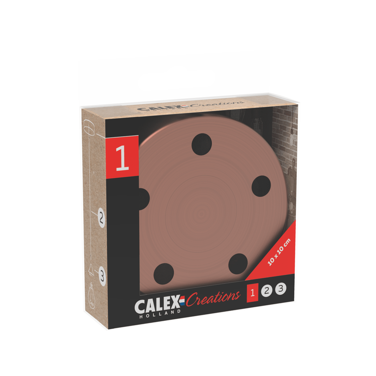 Calex Creations Ceiling plate - Copper - 5 holes