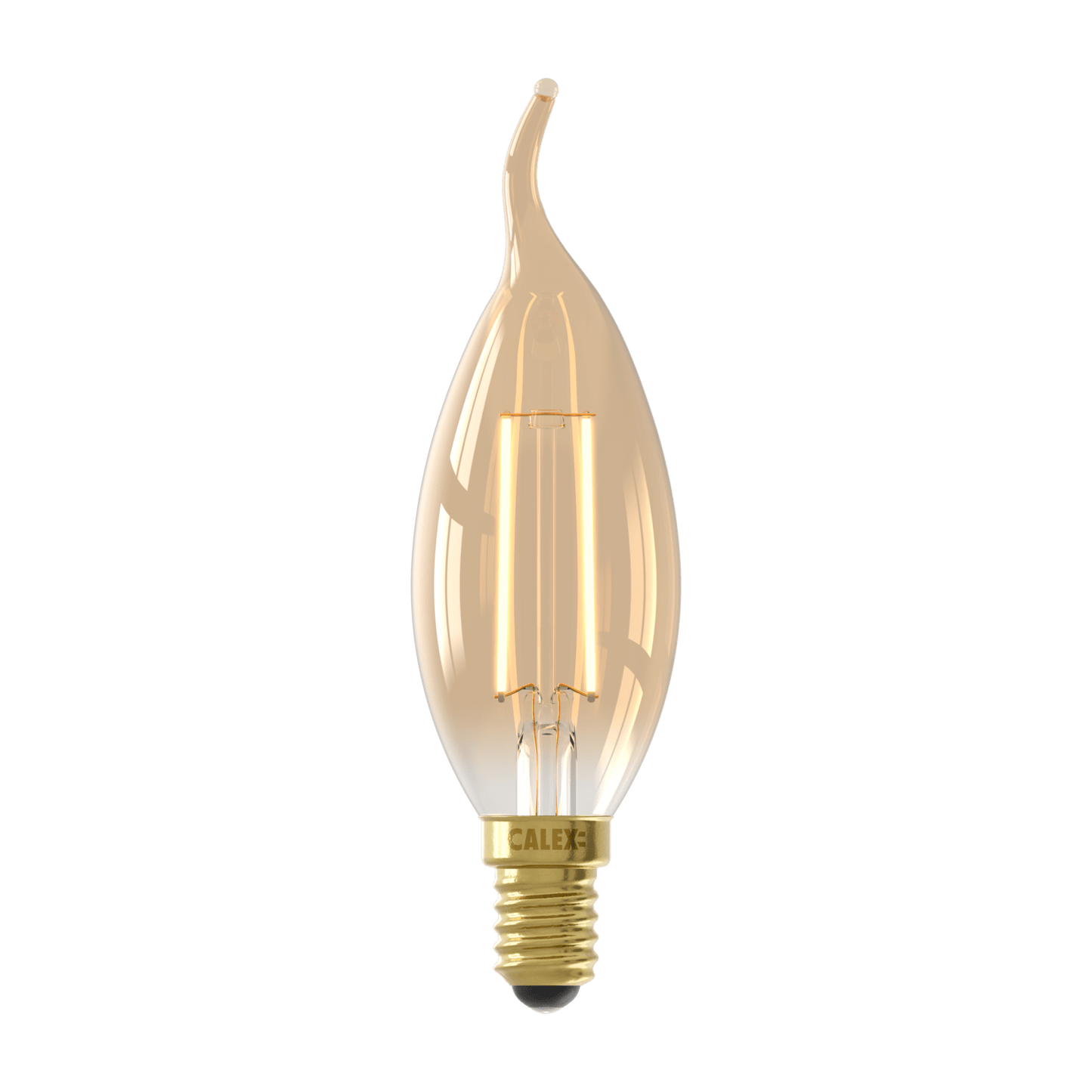 Calex Warm Filament LED Lamp - E14 - BXS35 - Gold - 3.5W - Dimmable