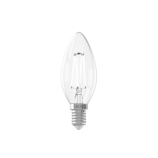 Calex Filament LED Lamp - E14 - B35 - Clear - 4.5W - Dimmable