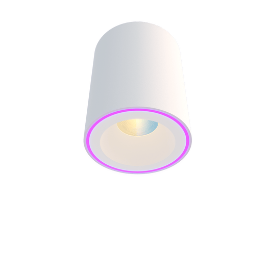 Calex Smart Halo LED Surface Spotlight - White - RGB and Warm White