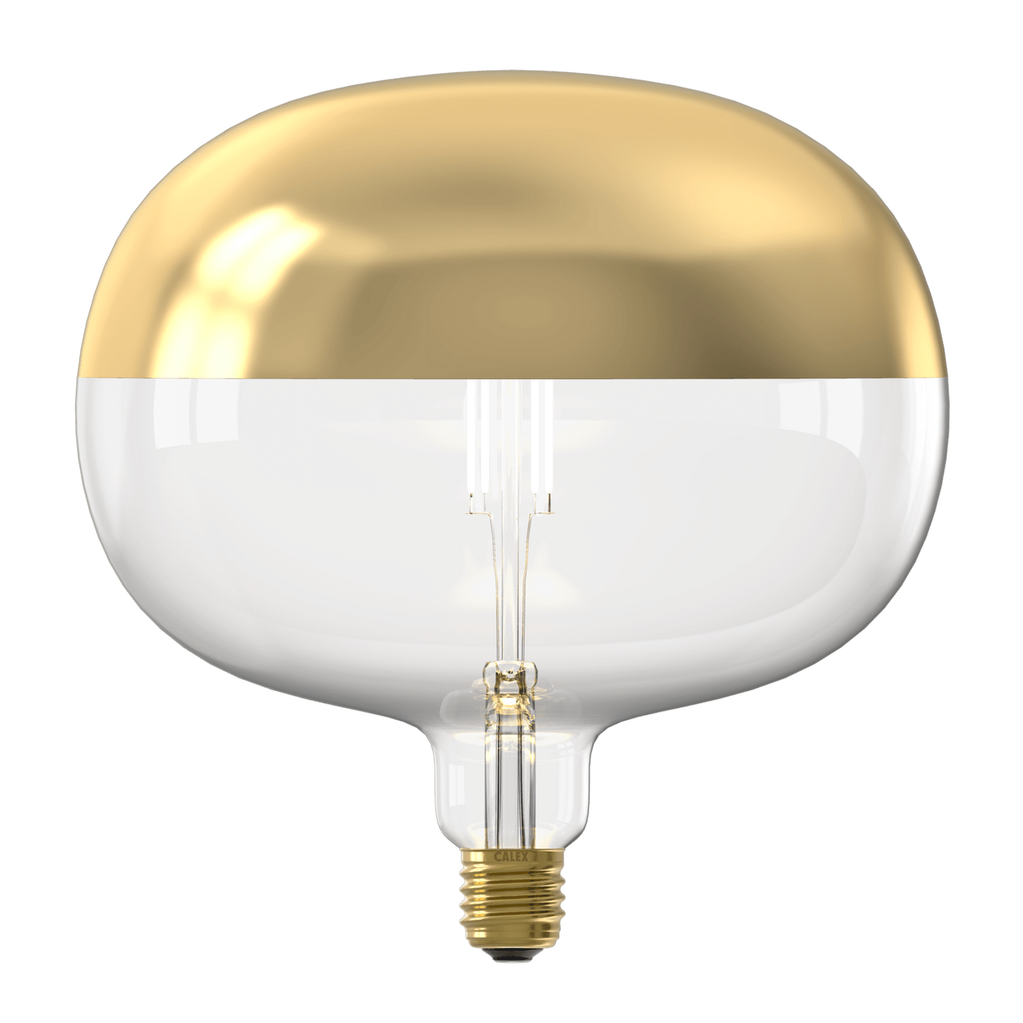 Calex Top mirror Bulb - E27 - Filament - Boden - Gold -WarmWhite- 6W