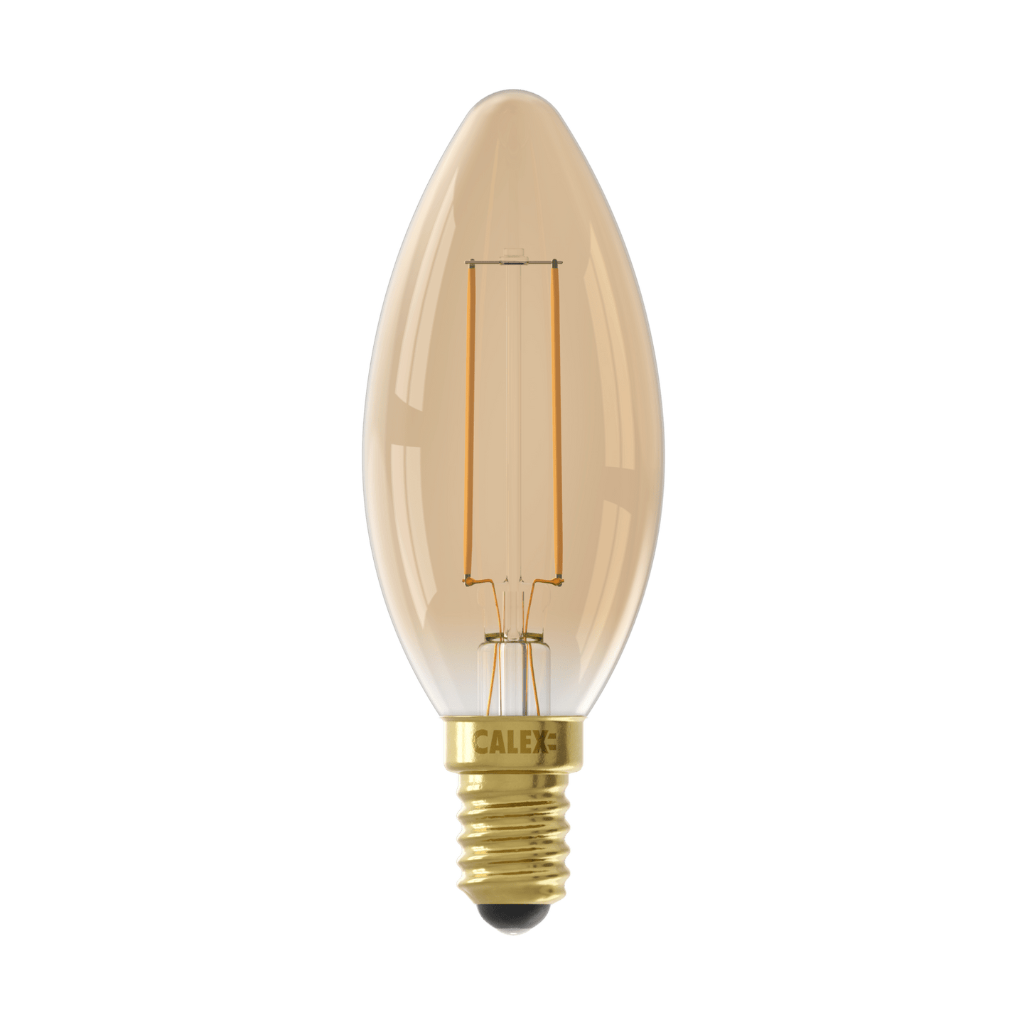 Calex Warm Filament LED Lamp - E14 - B35 - Gold - 3.5W - Dimmable