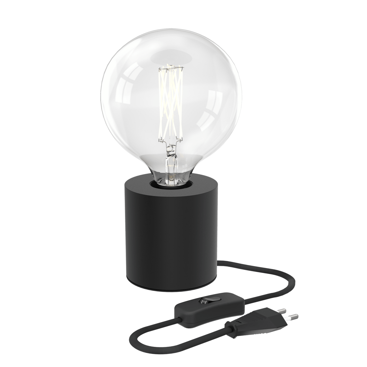 Calex Table Lamp Round - E27 - Black - Excl. light source