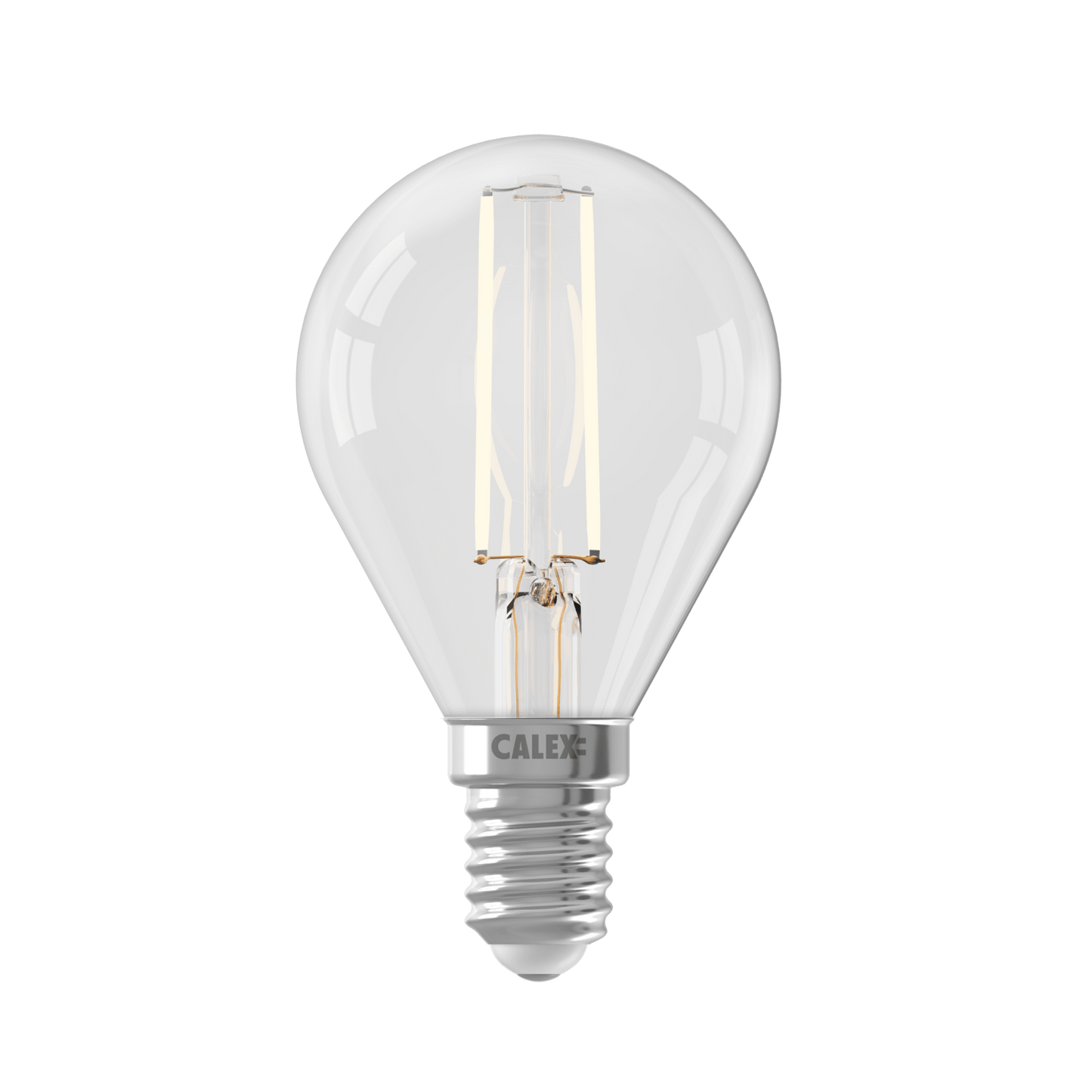 Calex Filament LED Lamp - E14 - P45 - Clear - 3.5W - Dimmable