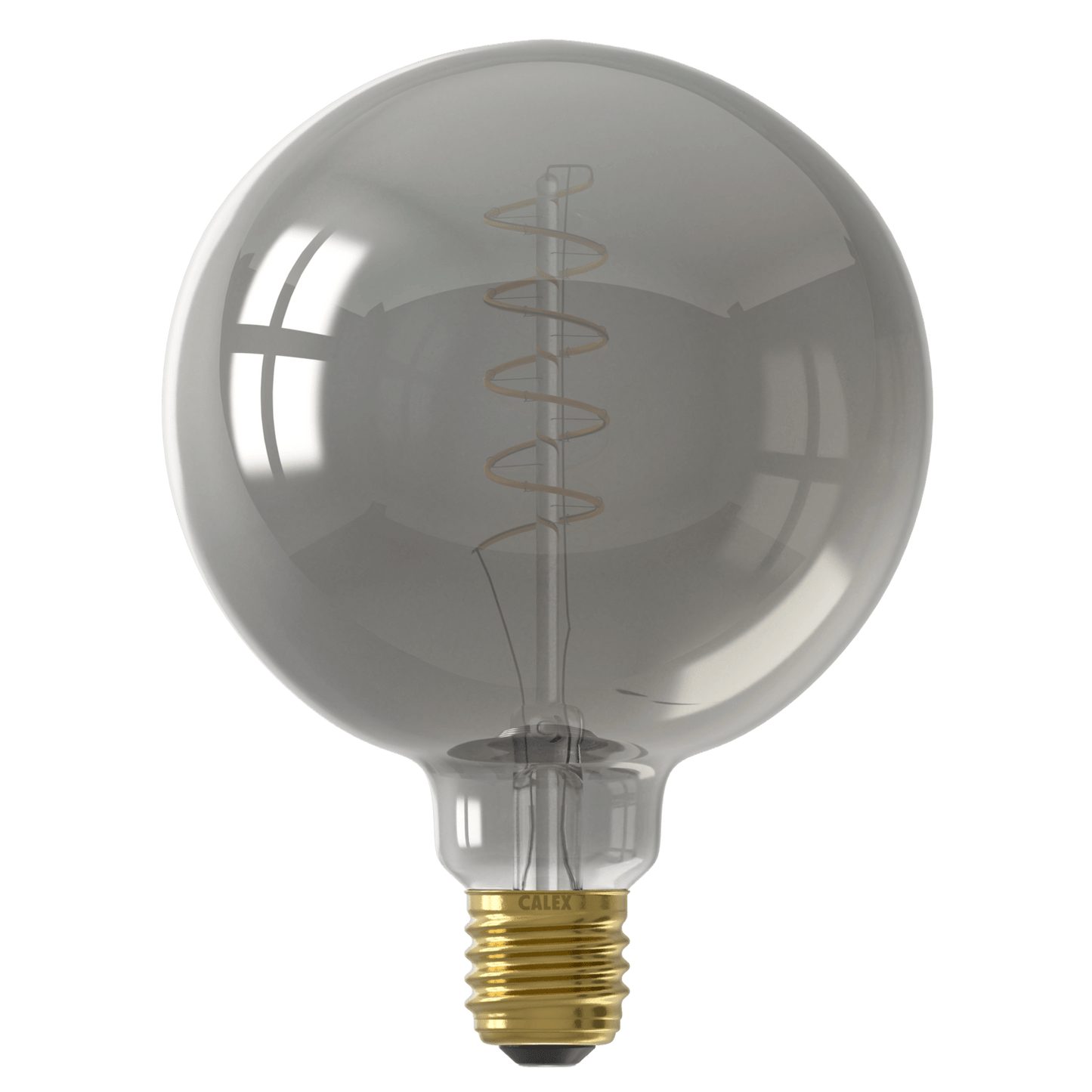 Calex Flex Filament LED Lamp - E27 - G125 - Titanium - 4W - Dimmable