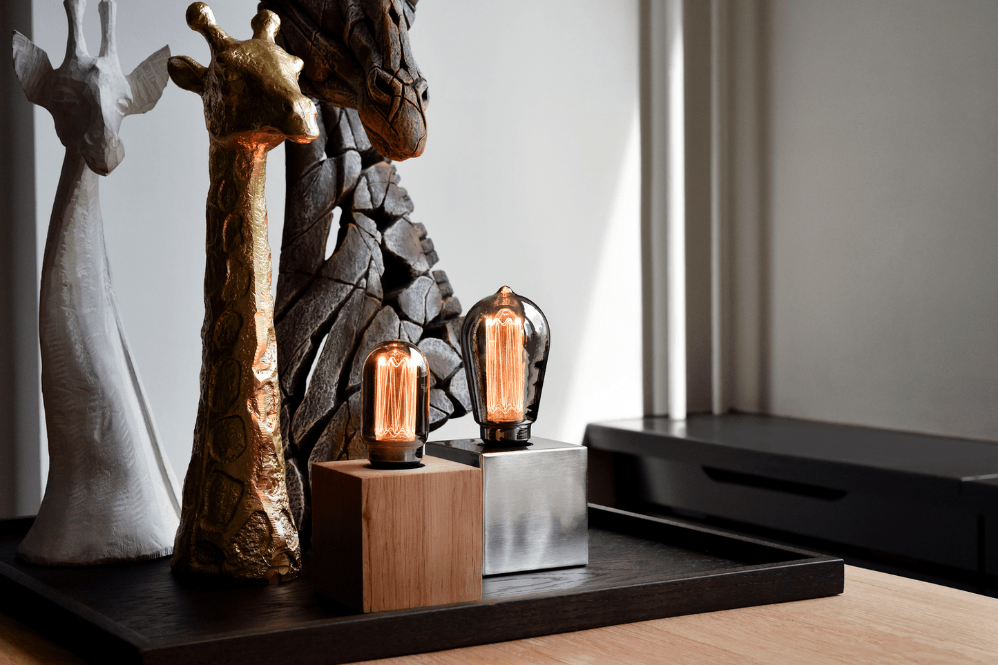 Calex Crown LED Bulb - E27 - T45 - Titanium - 3.5W - Dimmable