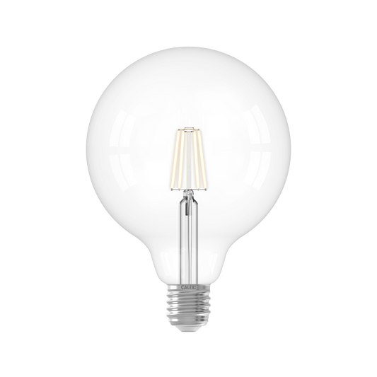 Calex Warm Filament LED Lamp - E27 - G125 - Clear - 4.5W - Dimmable