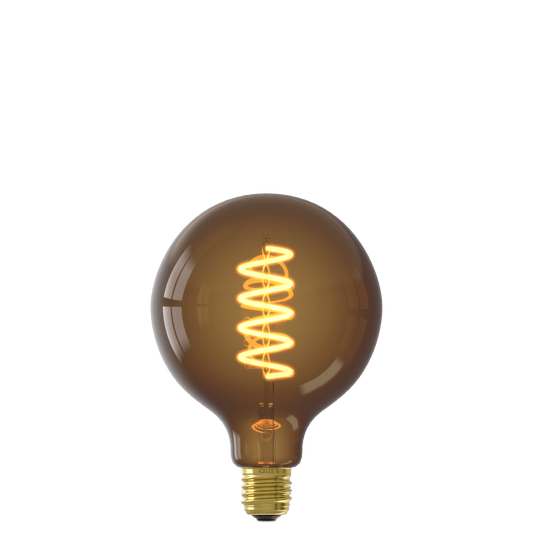 Calex Spiral Filament LED Lamp - E27 - G125 - Natural - 4W - Dimmable