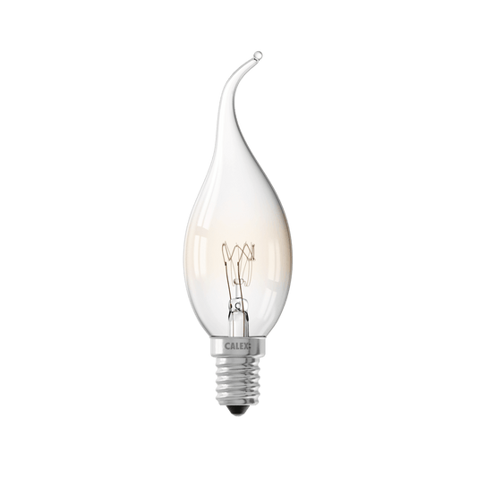 Calex Incandescent Bulb - E14 - BXS35 - Clear - 10W