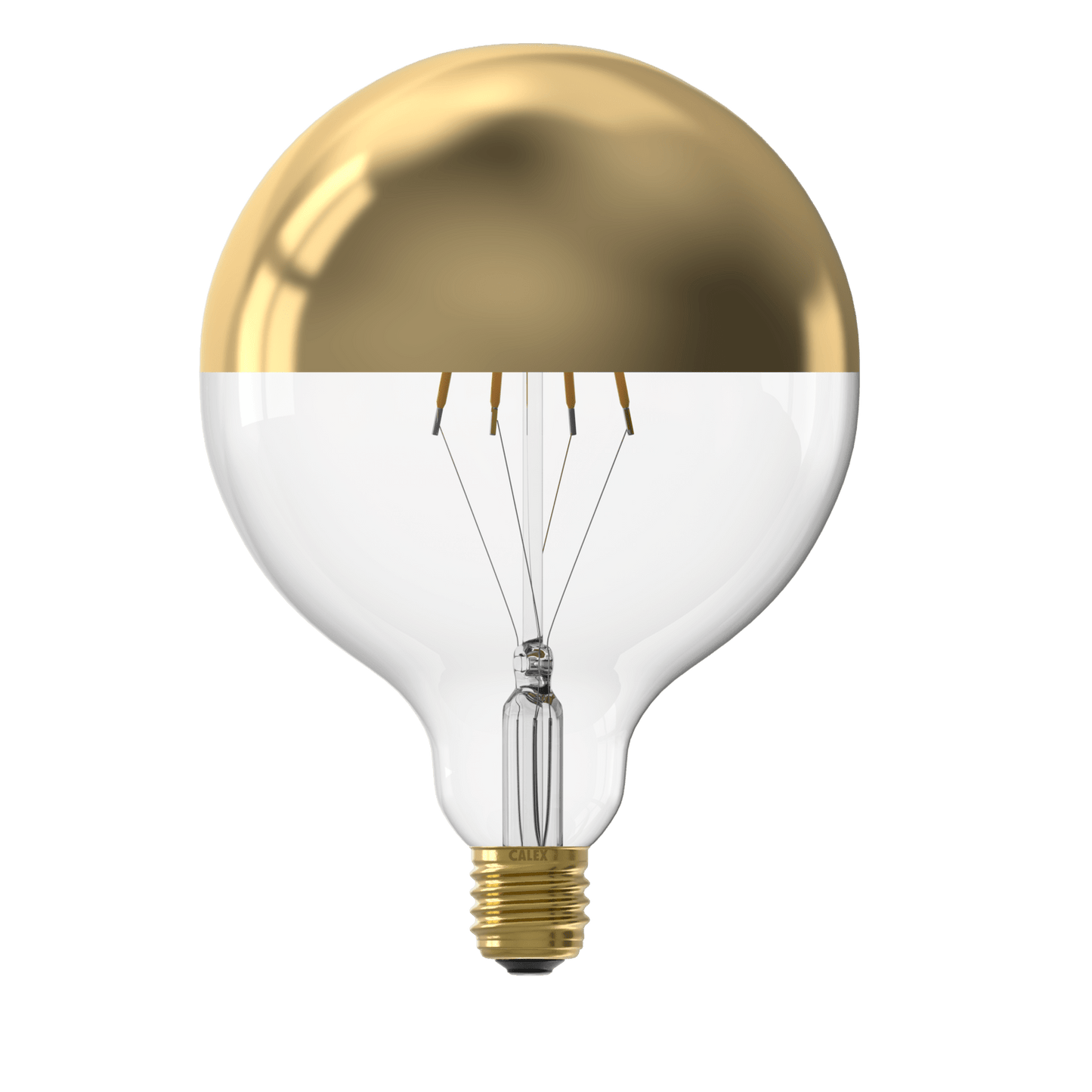 Calex Top mirror Bulb - E27 - Filament - G125 - Gold - Warm White - 4W