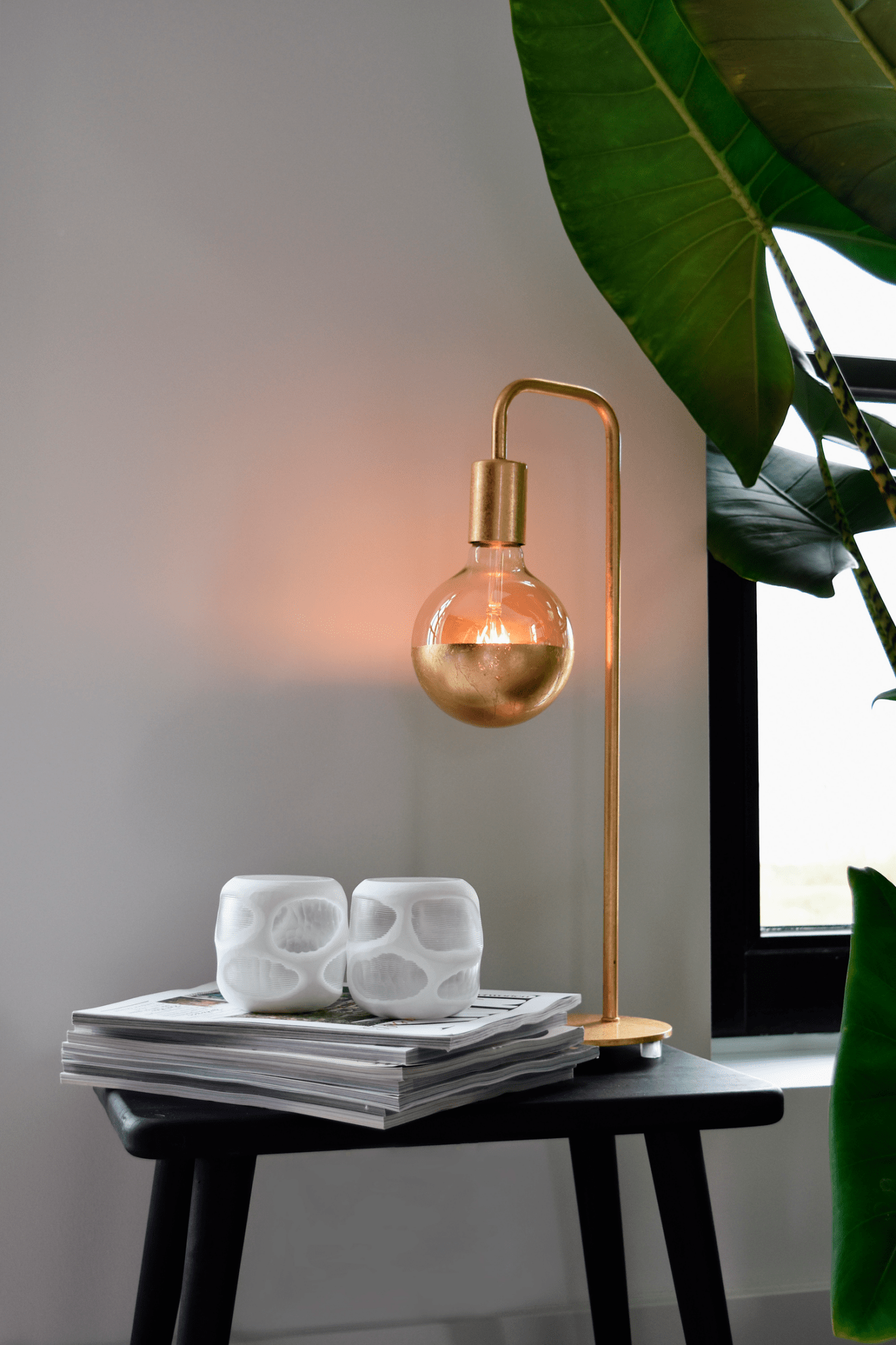 Calex Top mirror Bulb - E27 - Filament - G125 - Gold - Warm White - 4W