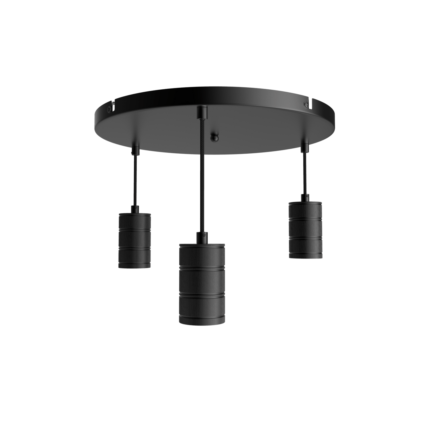 Calex Hanging Lamp Round - 3x E27 - 400mm - Black