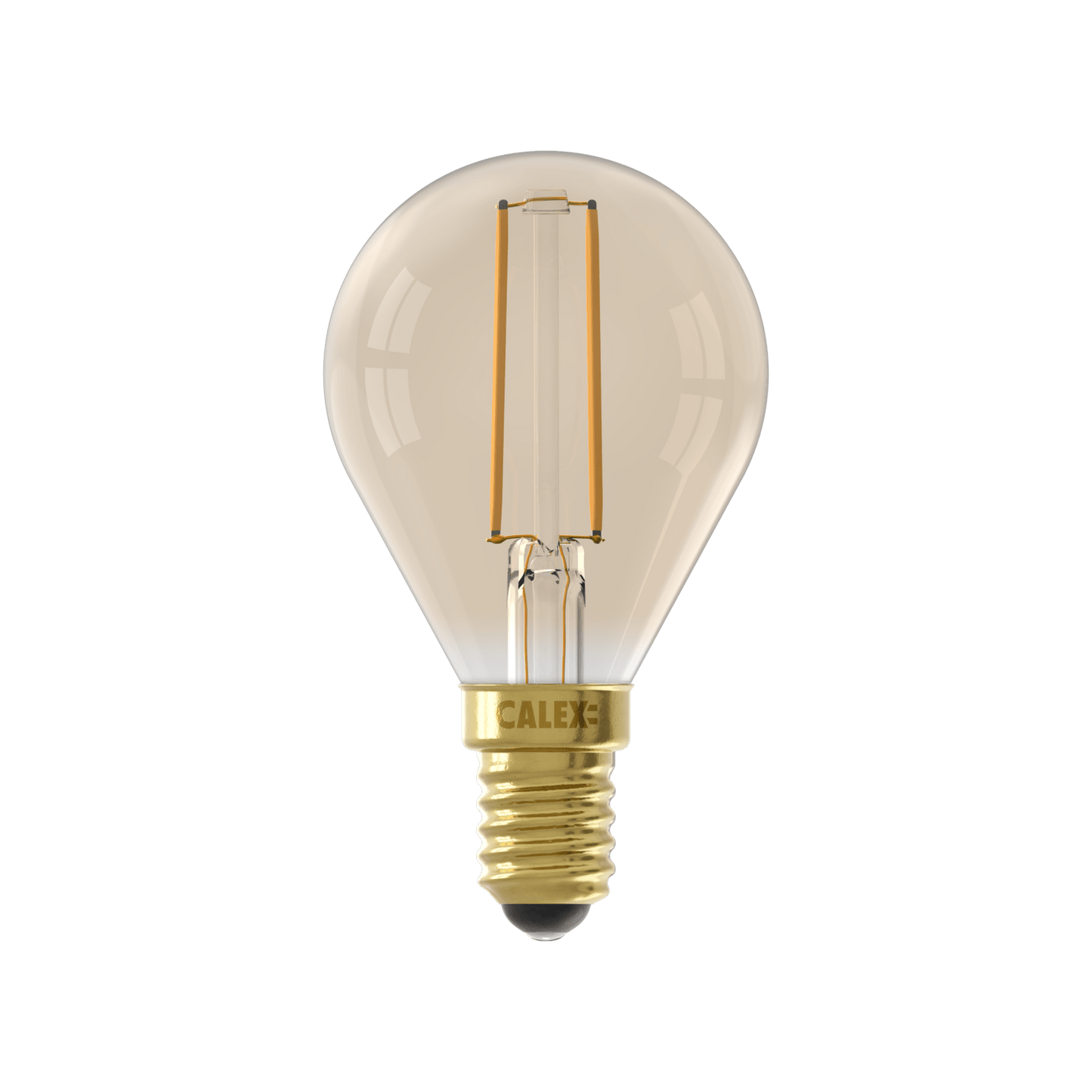 Calex Warm Filament LED Lamp - E14 - P45 - Gold - 3.5W - Dimmable