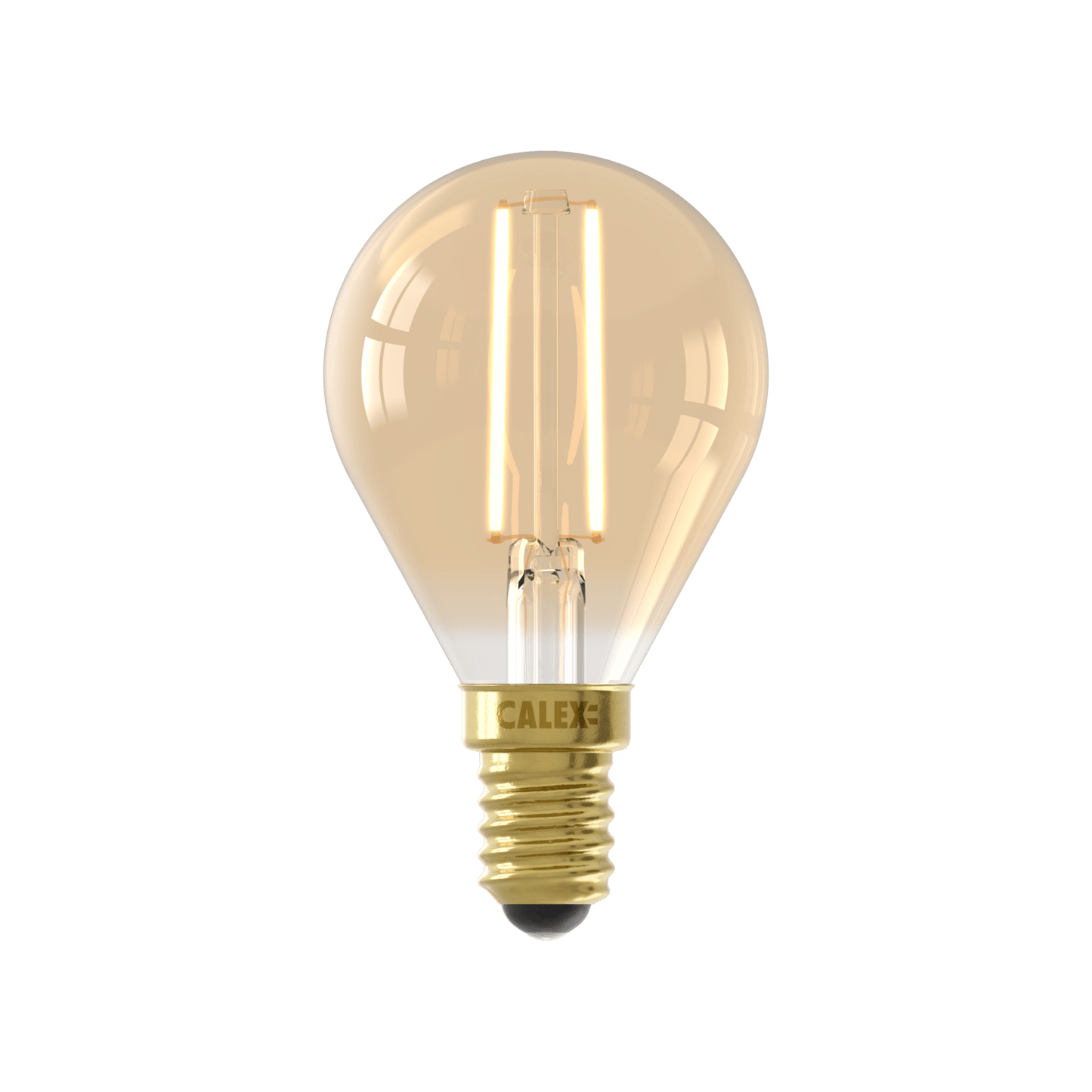 Calex Warm Filament LED Lamp - E14 - P45 - Gold - 3.5W - Dimmable