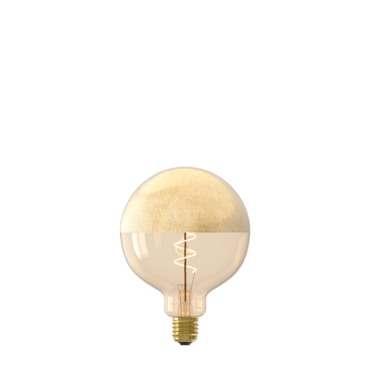 Calex Top mirror Bulb - E27 - Filament - G125 - Gold - WarmWhite - 4W