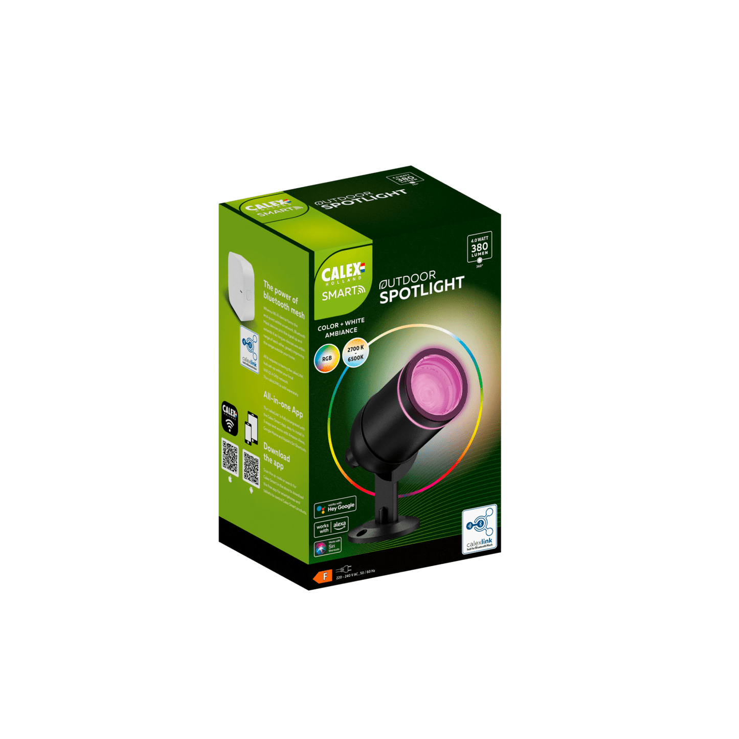 Calex Smart Ground Spot - Garden Lighting - RGB+Warm White - 4W