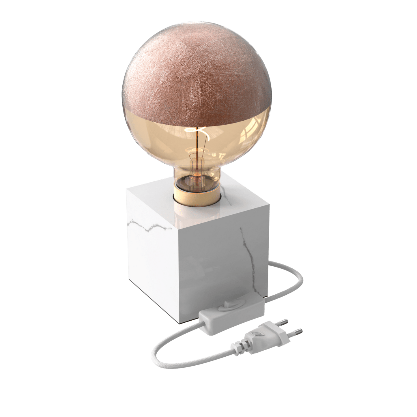 Calex Top mirror Bulb - E27 - Filament - G125 - Copper -WarmWhite- 4W