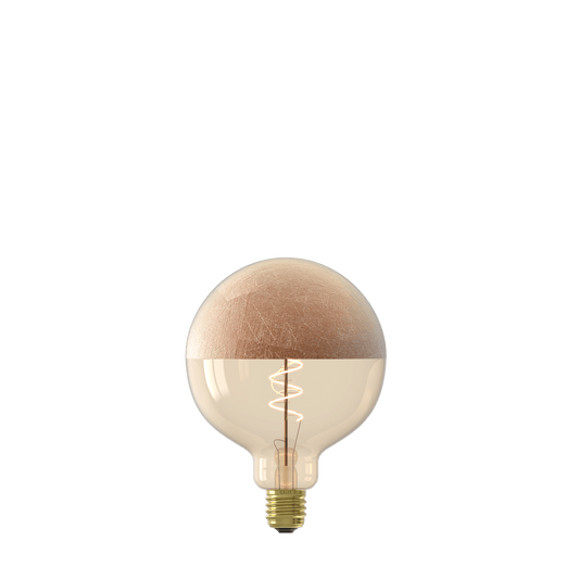 Calex Top mirror Bulb - E27 - Filament - G125 - Copper -WarmWhite- 4W