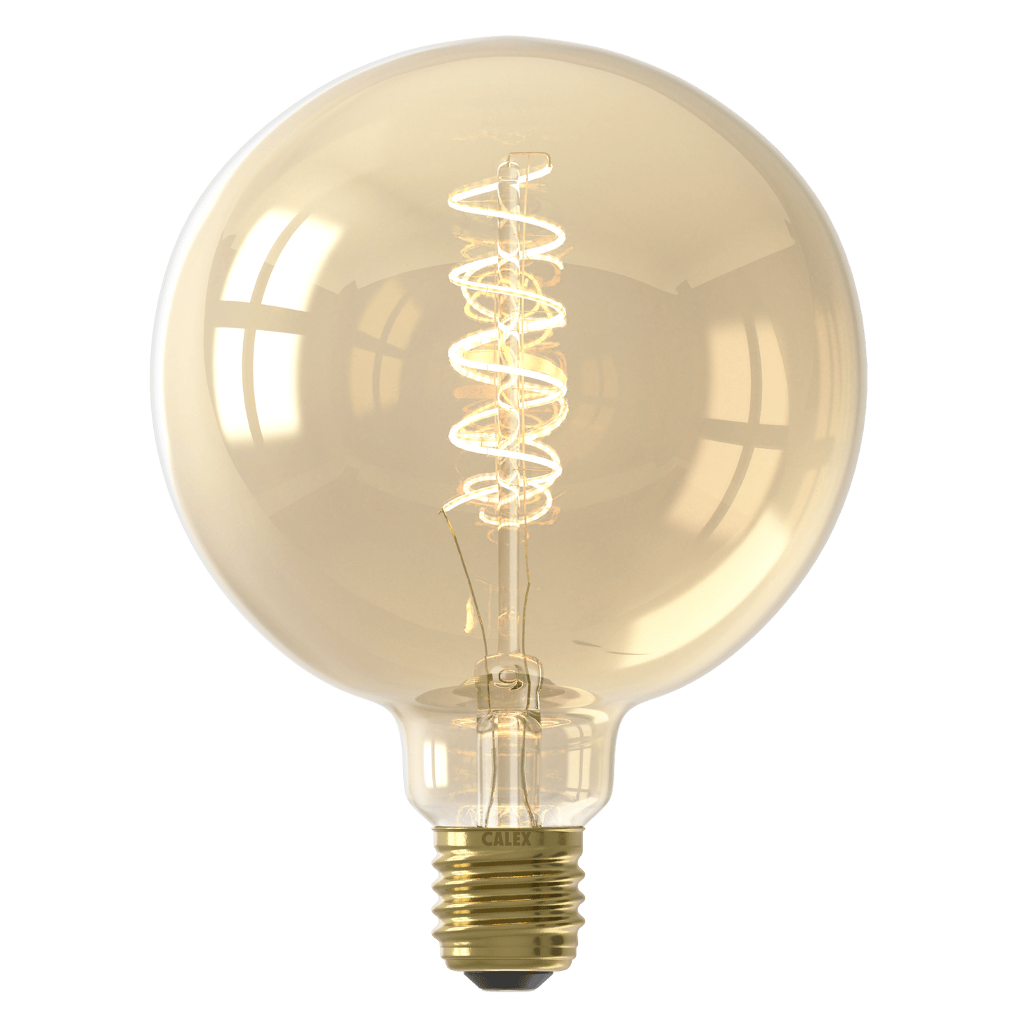 Calex Flex Filament LED Lamp - E27 - G125 - Gold - 5.5W - Dimmable