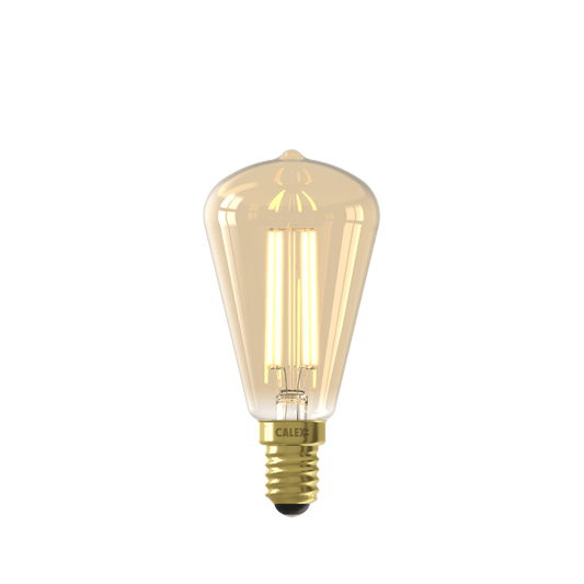 Calex Warm Filament LED Lamp - E14 - ST48 - Gold - 3.5W - Dimmable