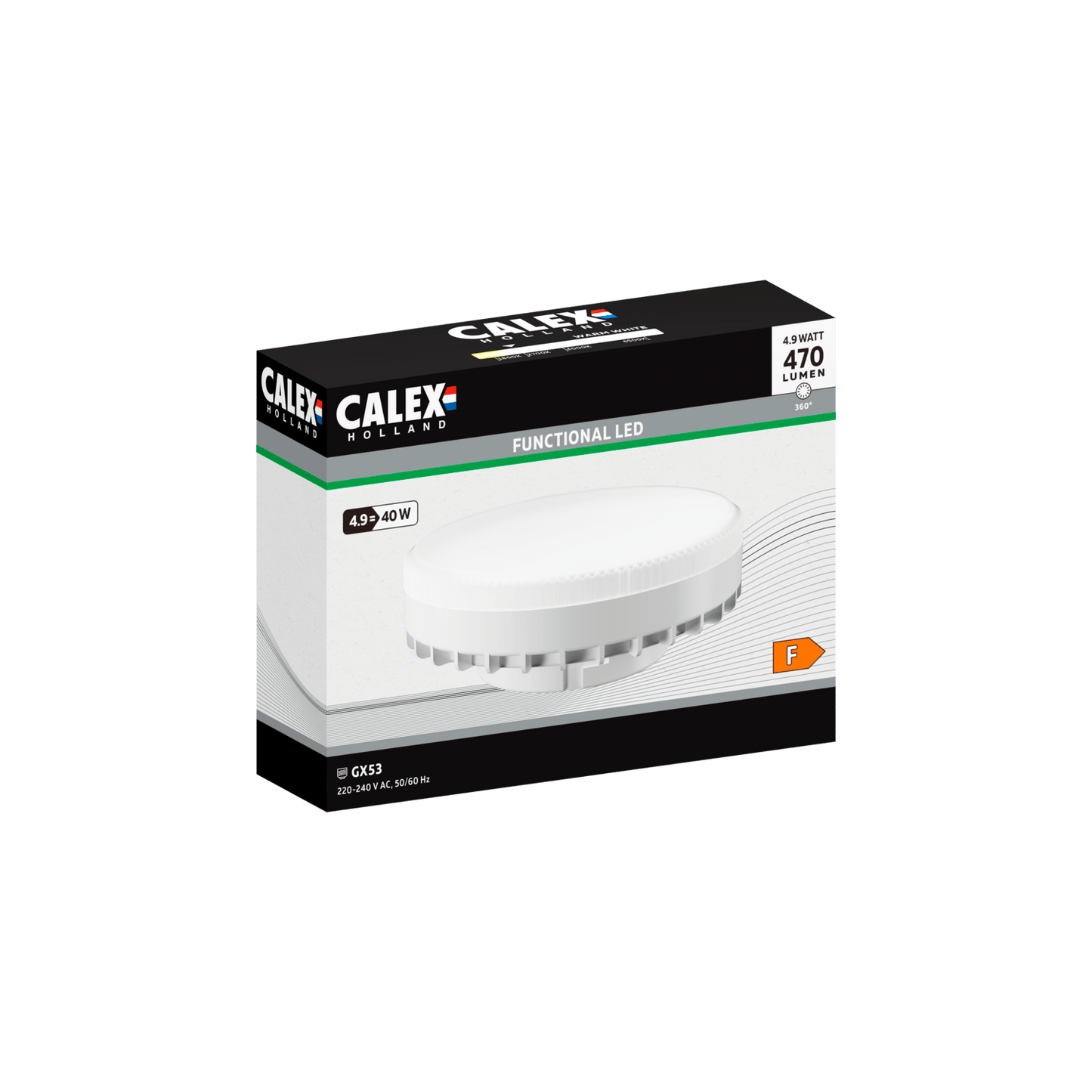 Calex SMD Reflector LED Lamp - GX53 - White - 4.9W