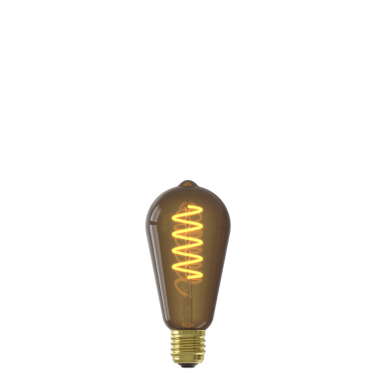 Calex Spiral Filament LED Lamp - E27 - ST64 - Natural - 4W - Dimmable