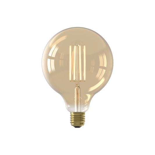Calex Warm Filament LED Lamp - E27 - G125 - Gold - 4.5W - Dimmable