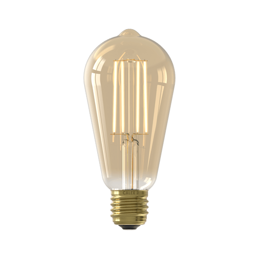 Calex Warm Filament LED Lamp - E27 - ST64 - Gold - 4.5W - Dimmable