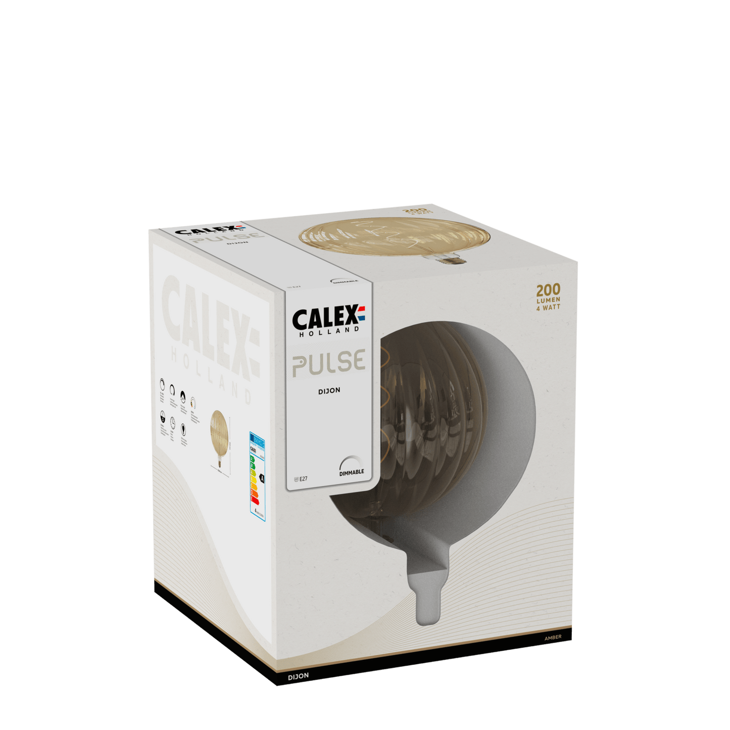 Calex Dijon Bulb - E27 - Filament - Amber - WarmWhite - 4W