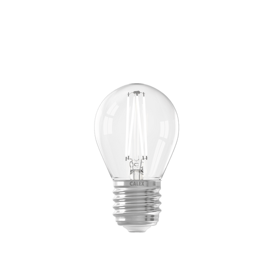 Calex Filament LED Lamp - E27 - P45 - Clear - 4.5W - Dimmable