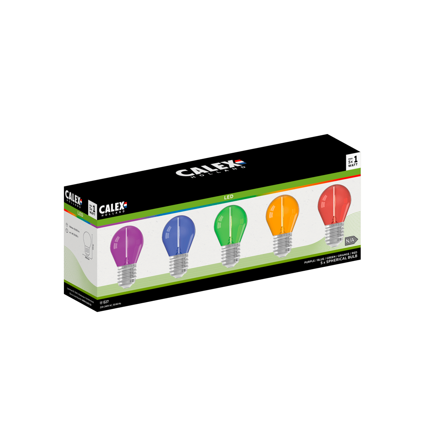 Calex Party Bulb - E27 - P45 -1W - Party set