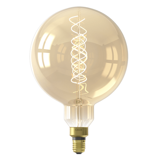 Calex Mega Globe Bulb - E27 - Filament - Gold - 3W