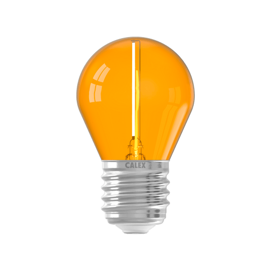Calex Party Bulb - E27 - G45 - Orange - 1W