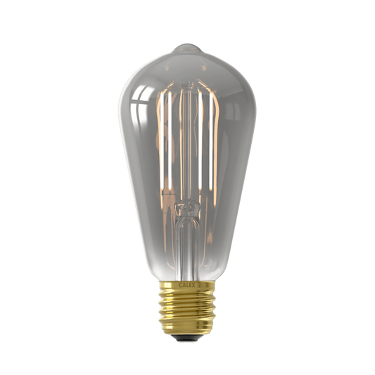 Calex Smart LED Bulb - E27 - Filament - ST64 - Titanium - WarmWhite-7W