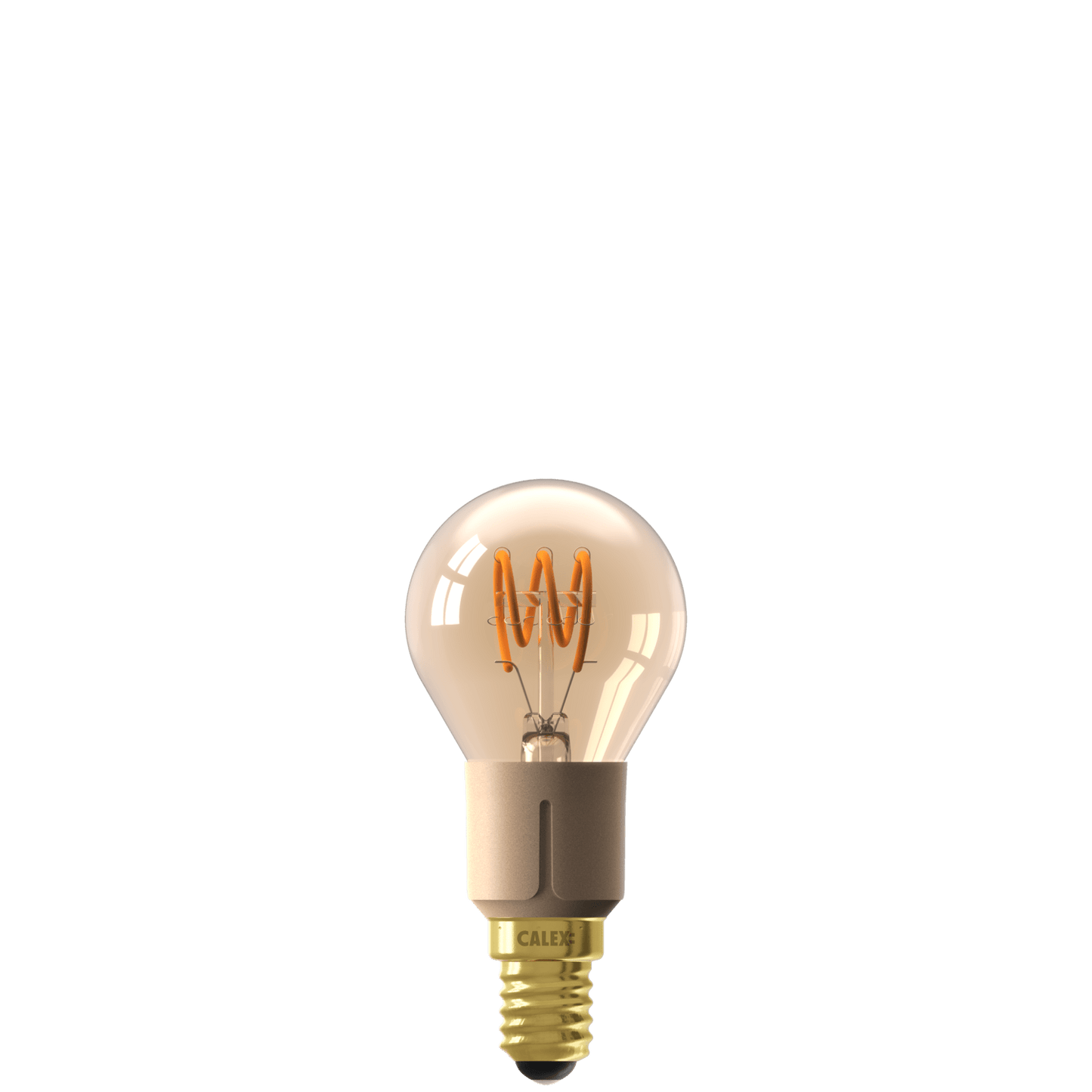 Calex Flex Filament LED Lamp - E14 -P45- Gold - 4W - 3 step dimming