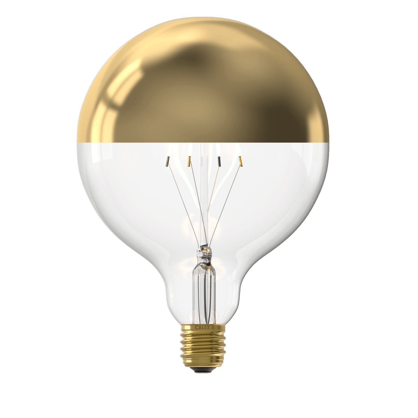 Calex Top mirror Bulb - E27 - Filament - G125 - Gold - Warm White - 4W
