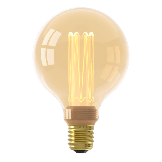 Calex Crown LED Bulb - E27 - G95 - Gold - 3.5W - Dimmable