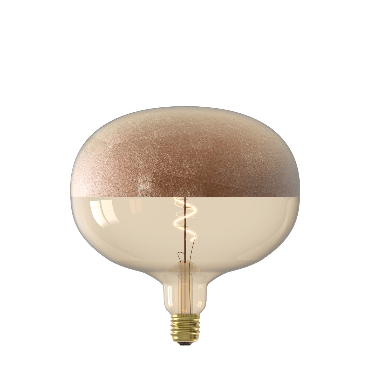 Calex Top mirror Bulb - E27 - Filament - Boden - Copper -WarmWhite- 4W