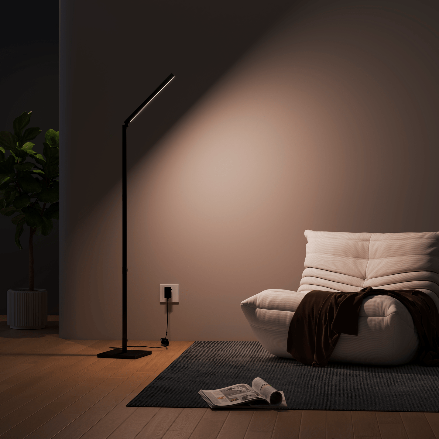 Calex Multifunctional Smart Floor Lamp - RGB+Warm White